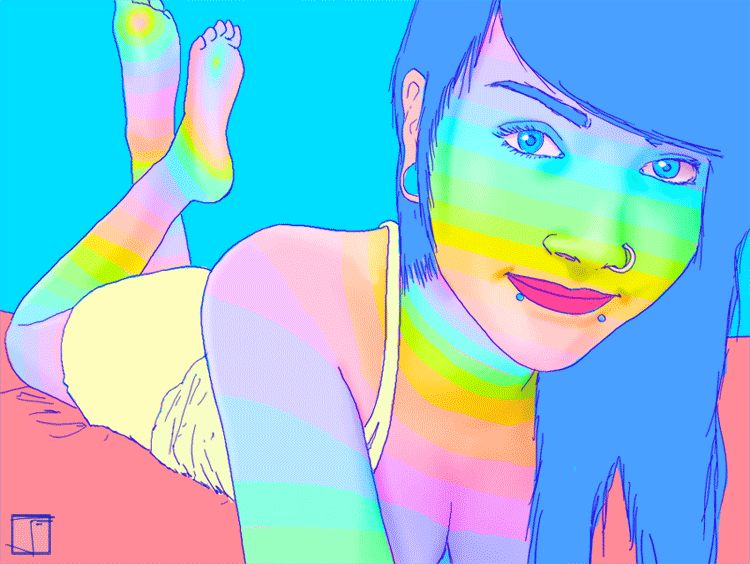 Hora de massagear o cérebro os hipnóticos e sensuais gifs