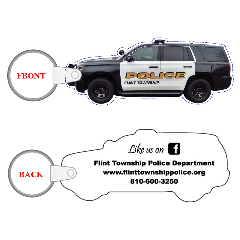 FGKT18857 Custom Police Car Key Tag ProSource Specialties