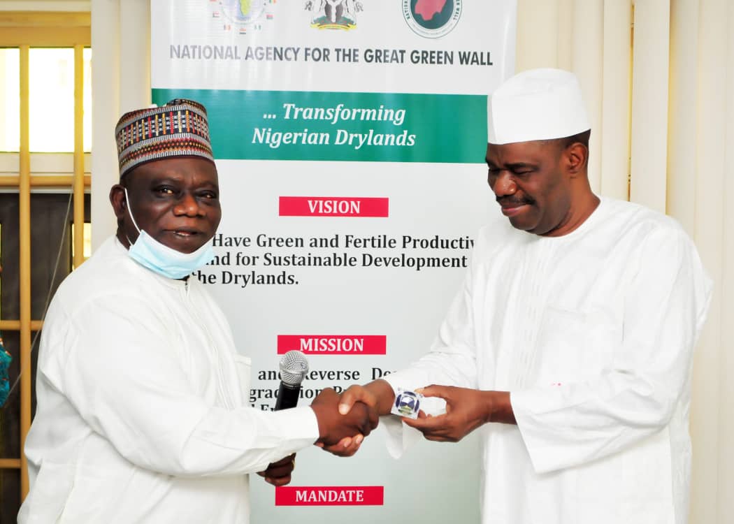 PSIN BOSS PAID COURTESY VISIT ON NATIONAL AGENCY FOR GREAT GREEN WALL
