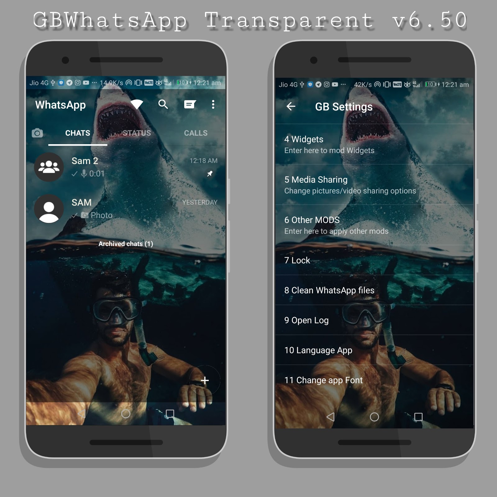 GbWhatsapp Transparente v6.50 PS MODS OFICIAL