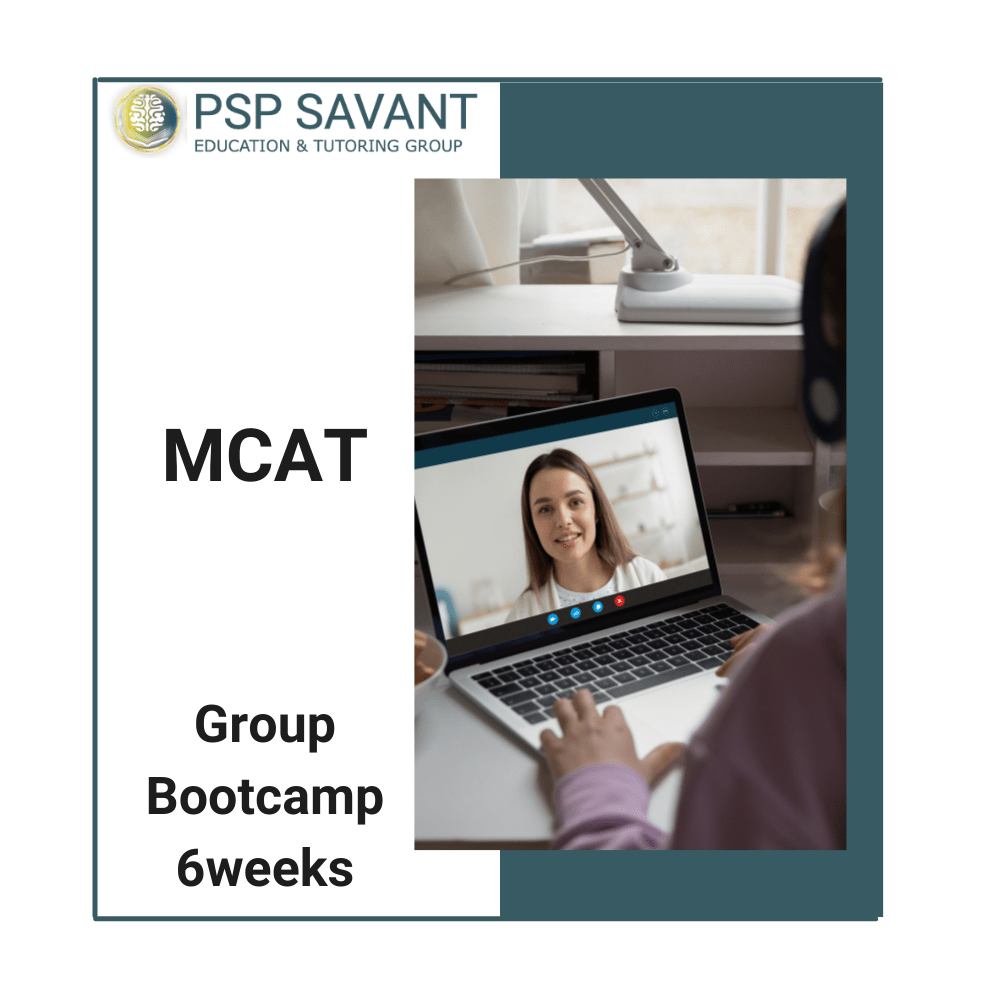 Test Prep MCAT Group Bootcamp 6 weeks PSP Savant Education and