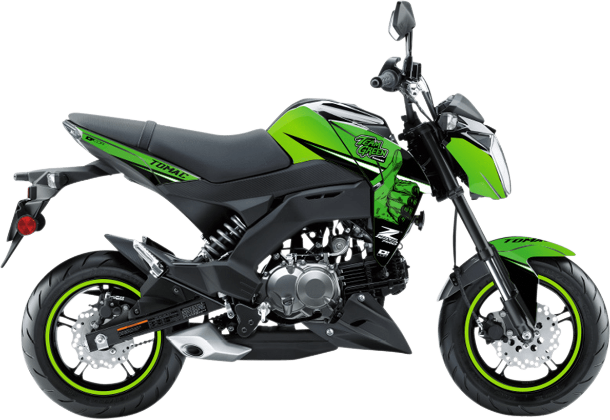 D'COR Z125 Pro Graphics Kit 2020337 Kawasaki Team Green eBay