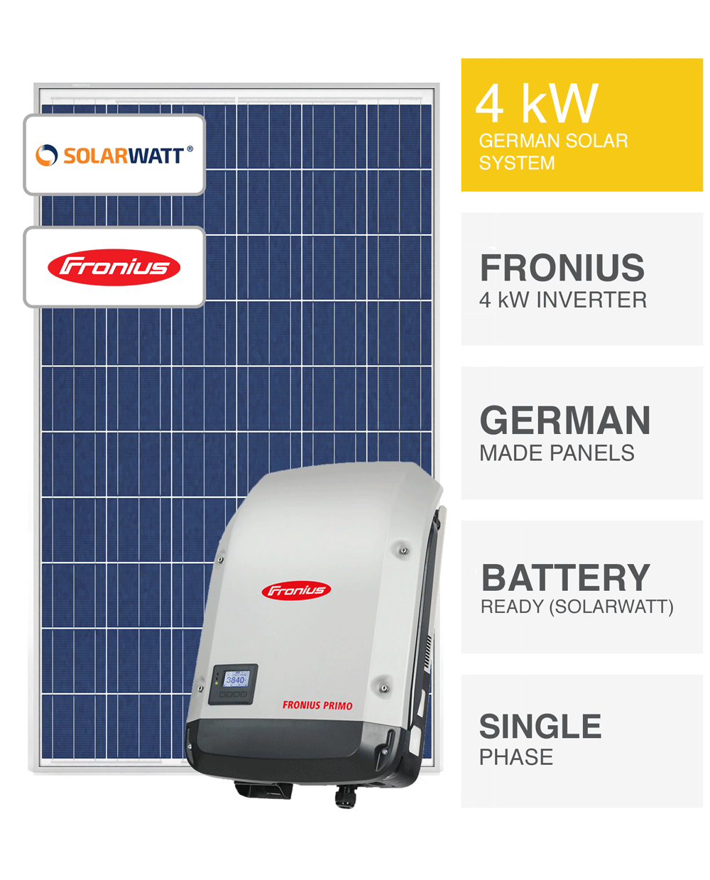 German 4kW Solar System, SAVE MORE (installed prices).