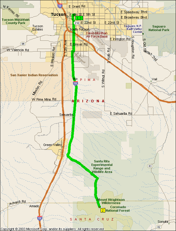Madera Canyon Trail Map Madera Canyon