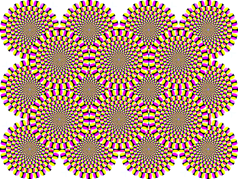 Rotating Circles Illusion