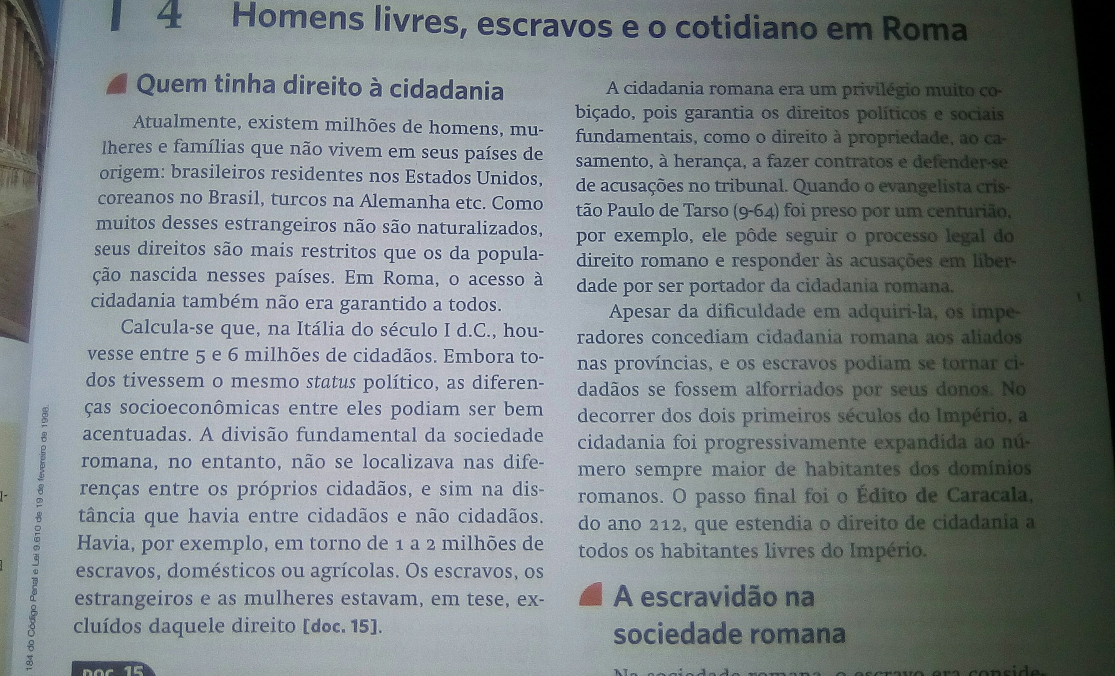 quem eram considerados cidadãos na roma antiga? eu gostaria de saber