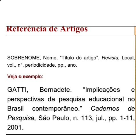 Referencia De Artigo De Revista Exemplo Varios Exemplos