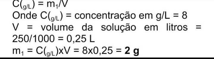 evaporase totalmente o solvente de 250 ml de uma solução aquosa de
