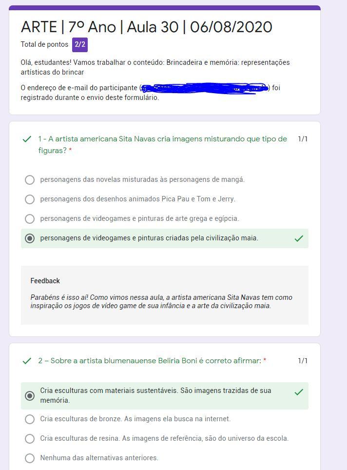 2 Sobre a artista blumenauense Beliria Boni é correto afirmar Cria