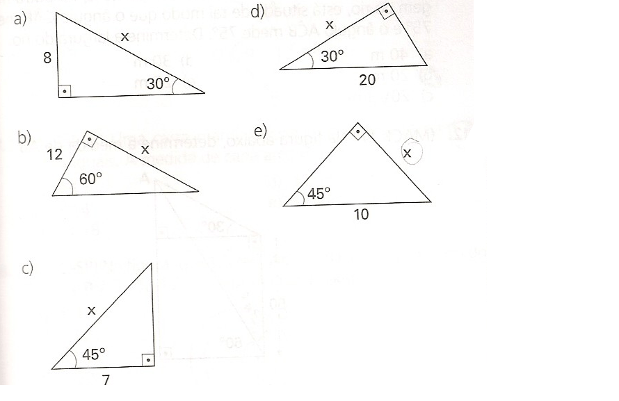 Olá, boa noite ! Preciso de cinco (5) exercícios de seno, cosseno e