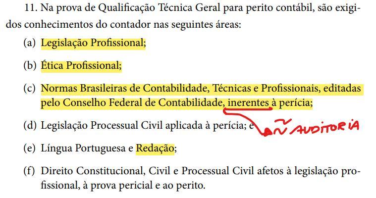 para possuir certificação no cadastro nacional de peritos contábeis