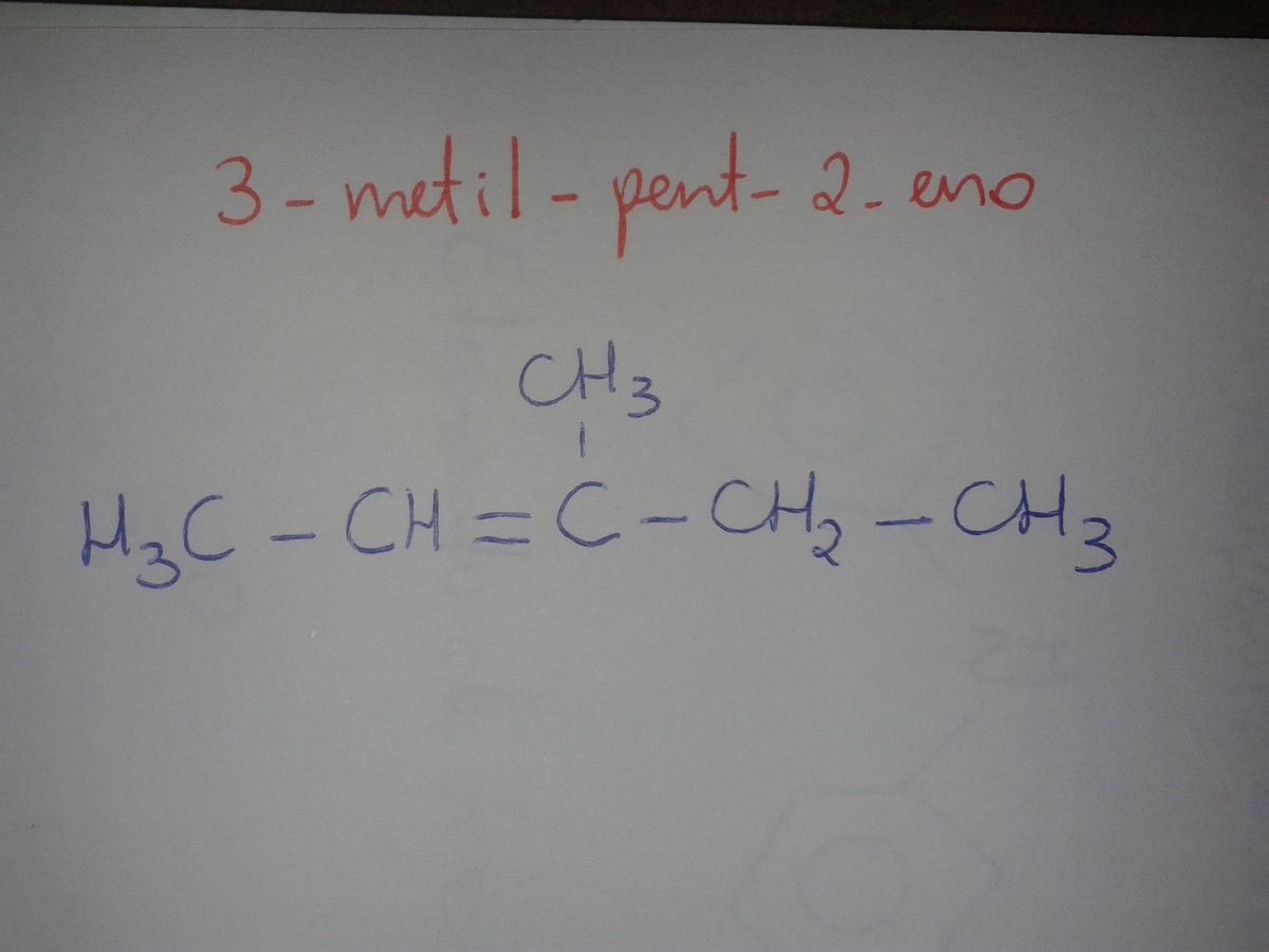 formula estrutural 3metilpent2eno