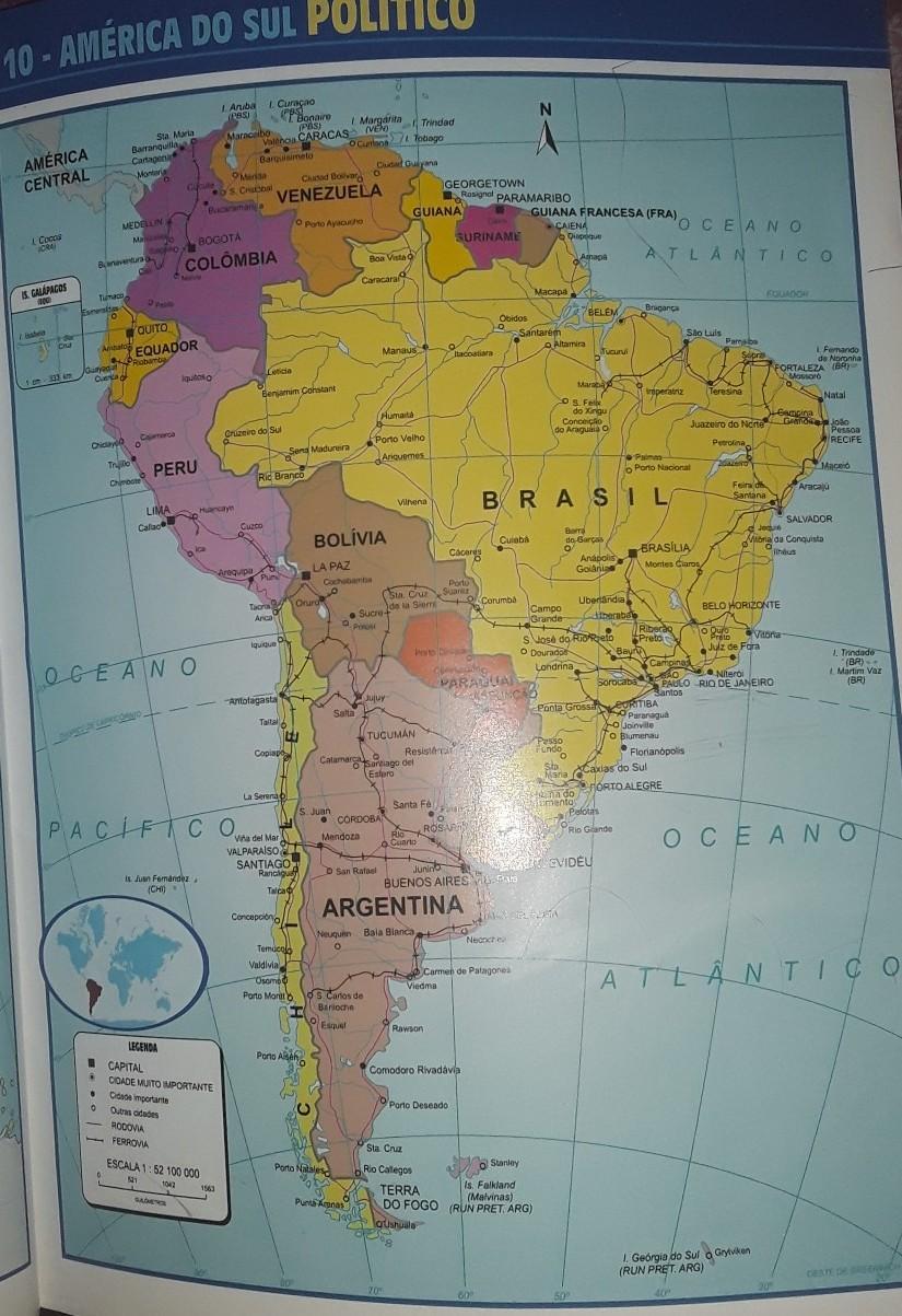 exceção do _____ e do _____ O Brasil faz