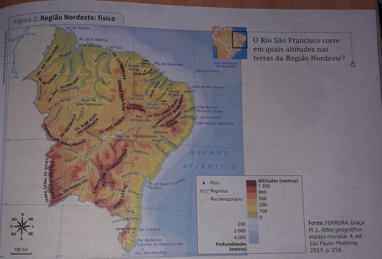 3) Observe o mapa da página 143 Responda as perguntas