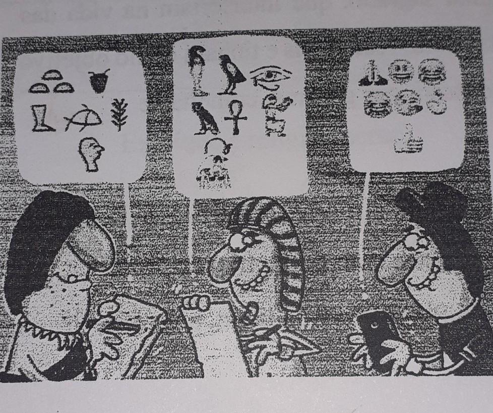 A) sobre o que a imagem está tratando ?B) na sua opinião, qual a ideia
