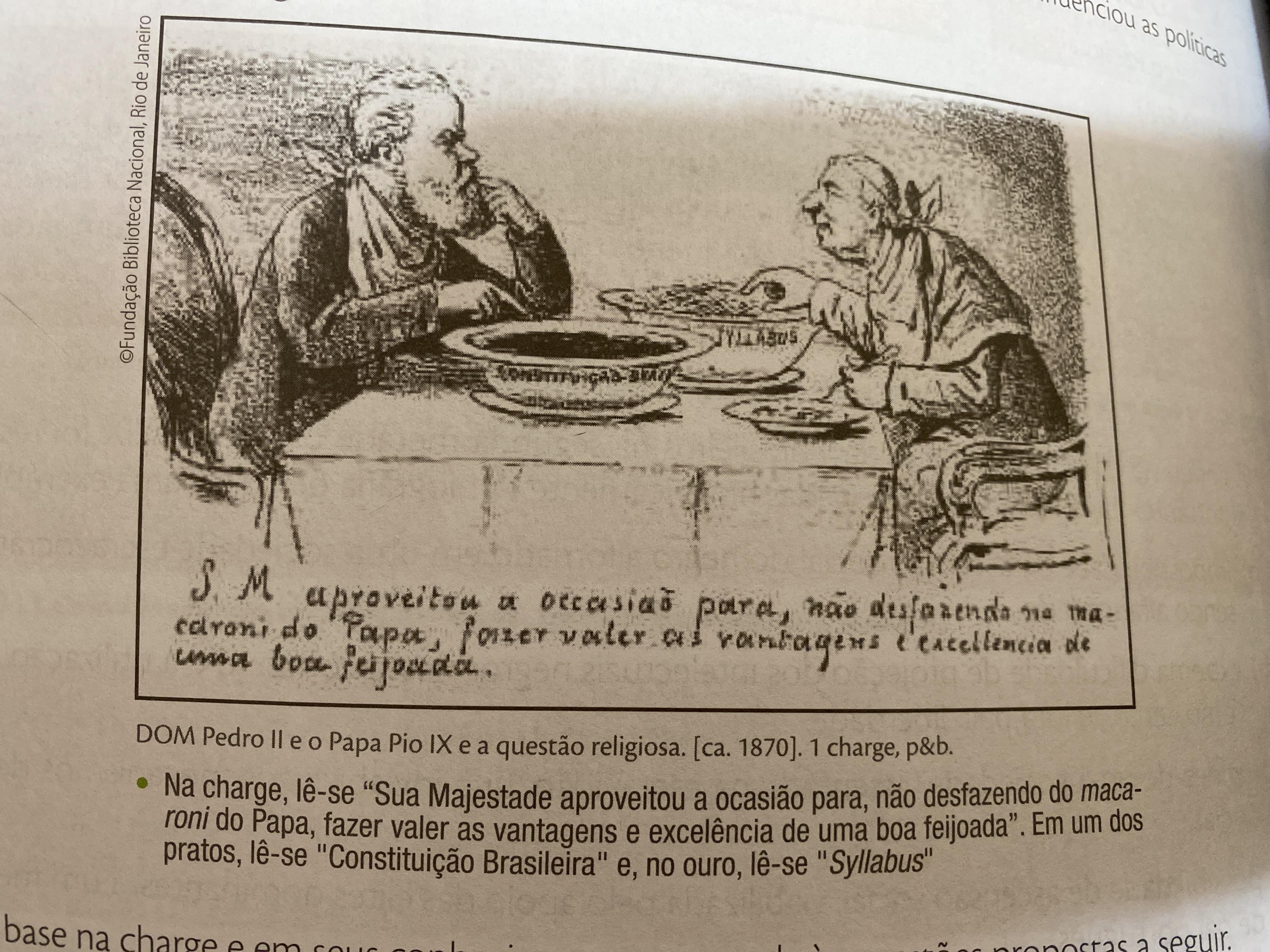 Observe a charge a seguir A) quem são os personagens