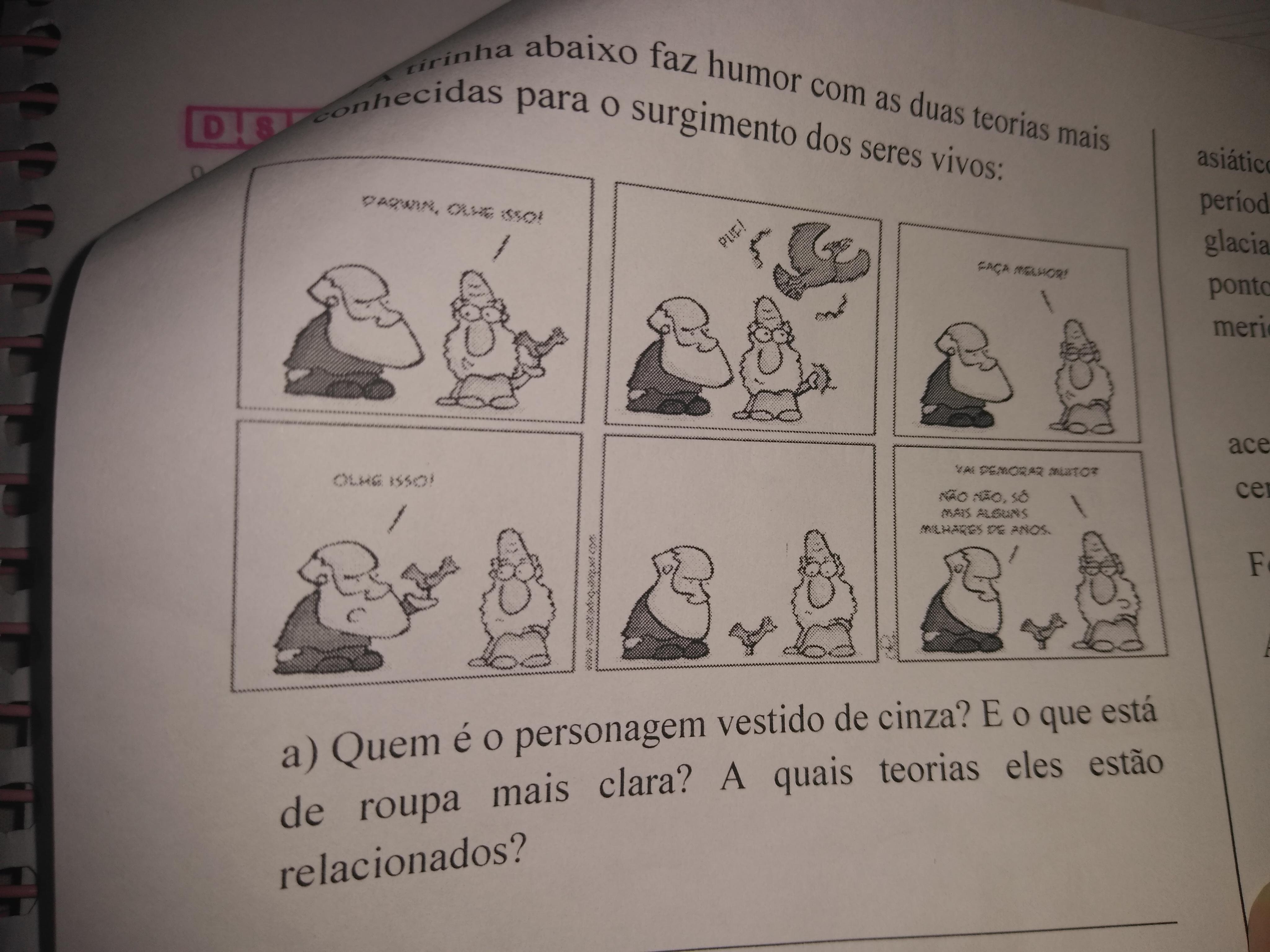 Me ajudar Quem é o personagem vestido de cinza? E quem