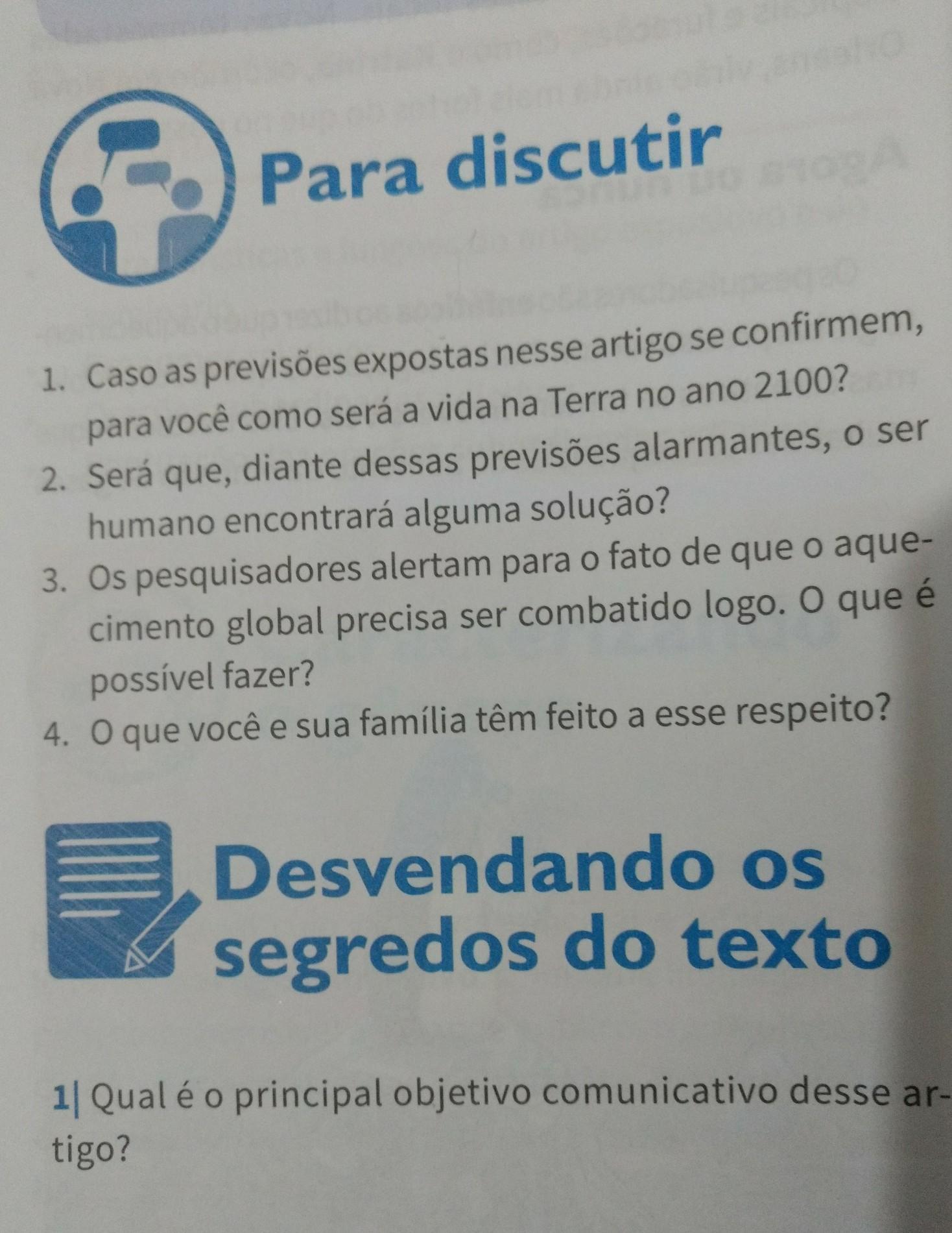 Qual é o principal objetivo comunicativo desse artigo?