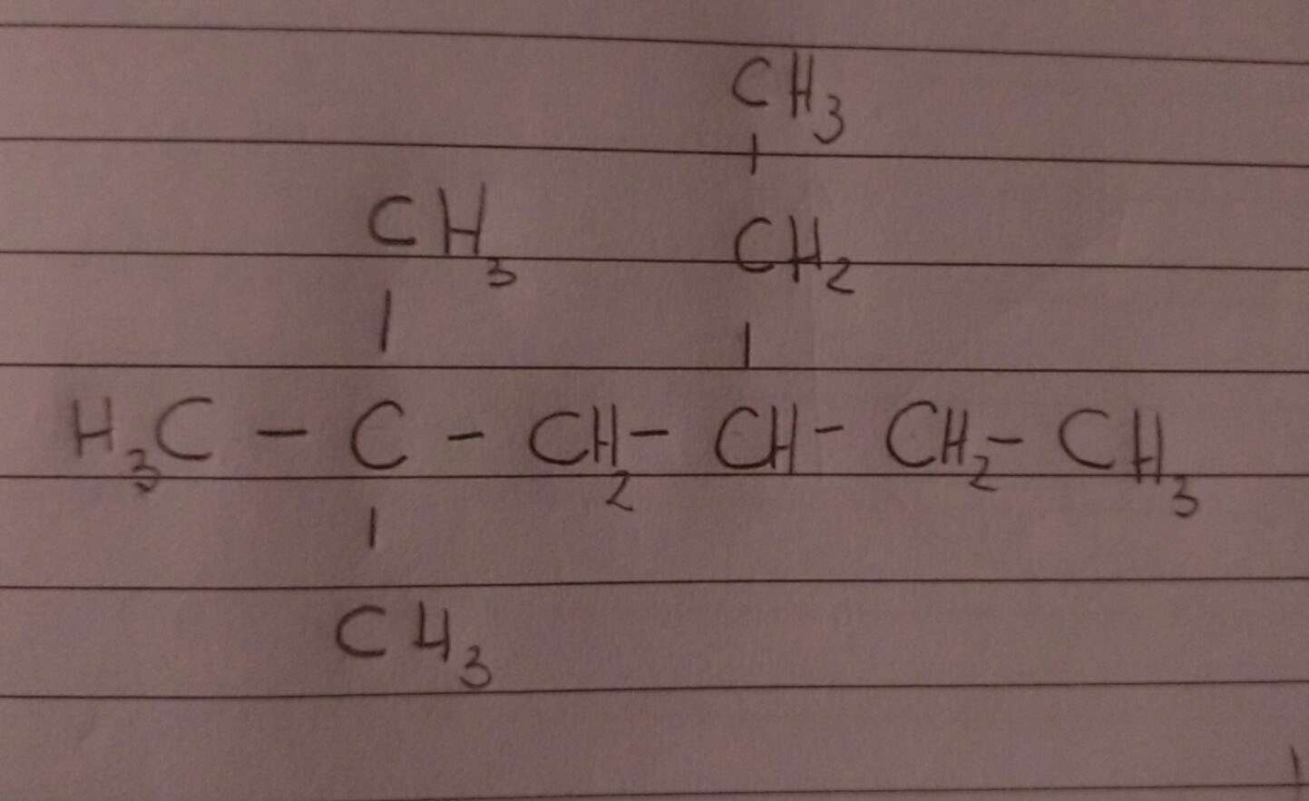 4etil2,2dimetilhexano fórmula estrutural