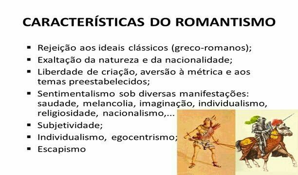 características gerais do romantismo