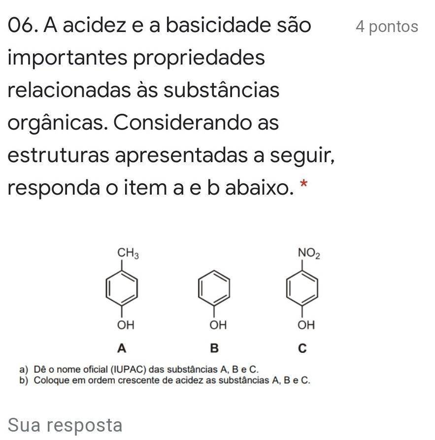 A acidez e a basicidade são importantes propriedades relacionadas às