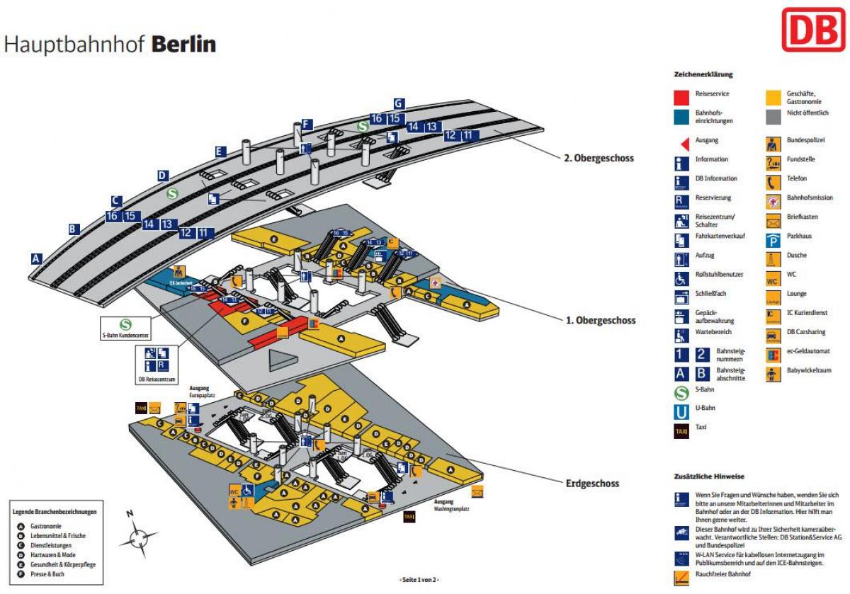 Berlin Hauptbahnhof Karte Berlin hbf mapa Berlin hauptbahnhof mapa (Alemanha)