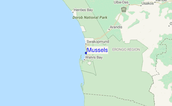 Mussels Previsões para o Surf e Relatórios de Surf (Swakopmund, Namibia)
