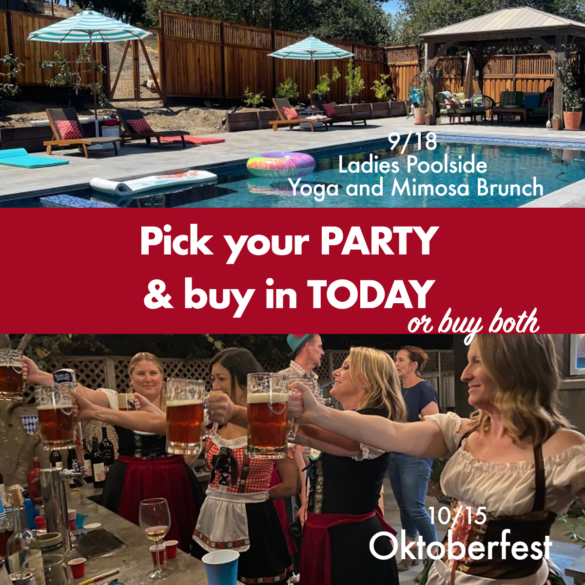 Trio of fun! Jogathon, Buy in Parties, Dine & Donate. McKinley