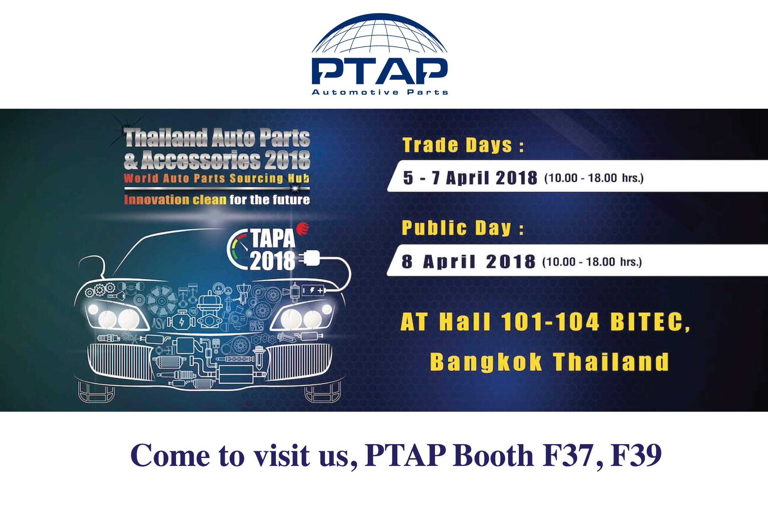 TAPA 2018 (Thailand Auto Parts&Accessories 2018) Onestop service for