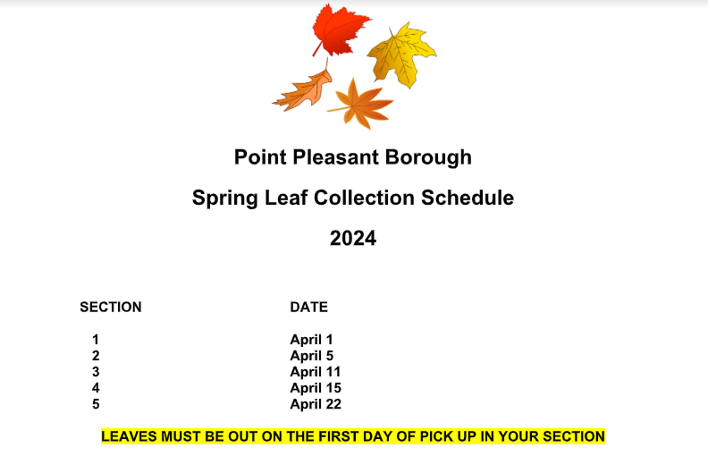 Leaf Pickup Borough of Point Pleasant