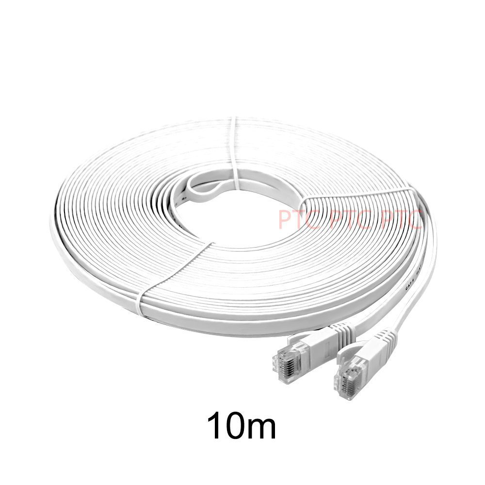Cat6 RJ45 Flat Network Data Patch Cable Copper Lead 1m 5m 10m
