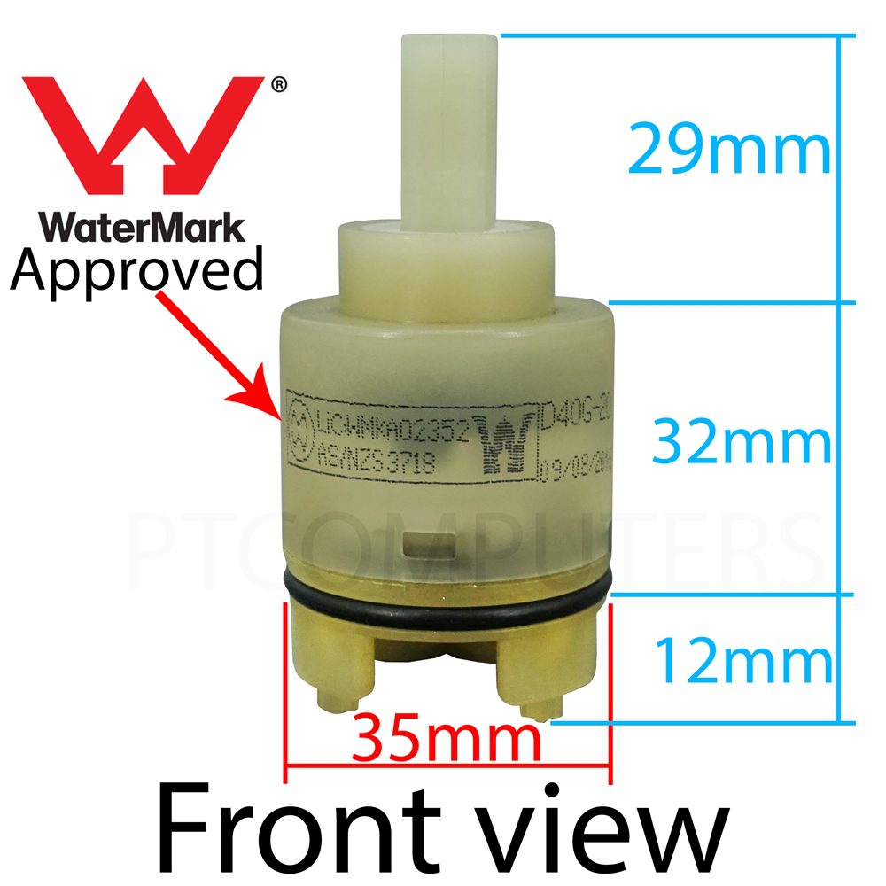 Mixer tap cartridge spares 35mm Ceramic Cartridge, Raised bottom, inner