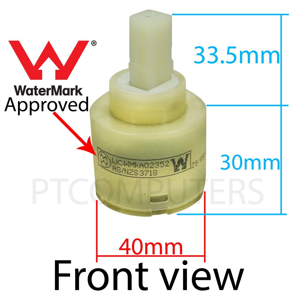 Watermark 40mm Ceramic Cartridge Flat for Kitchen Bath sink/shower