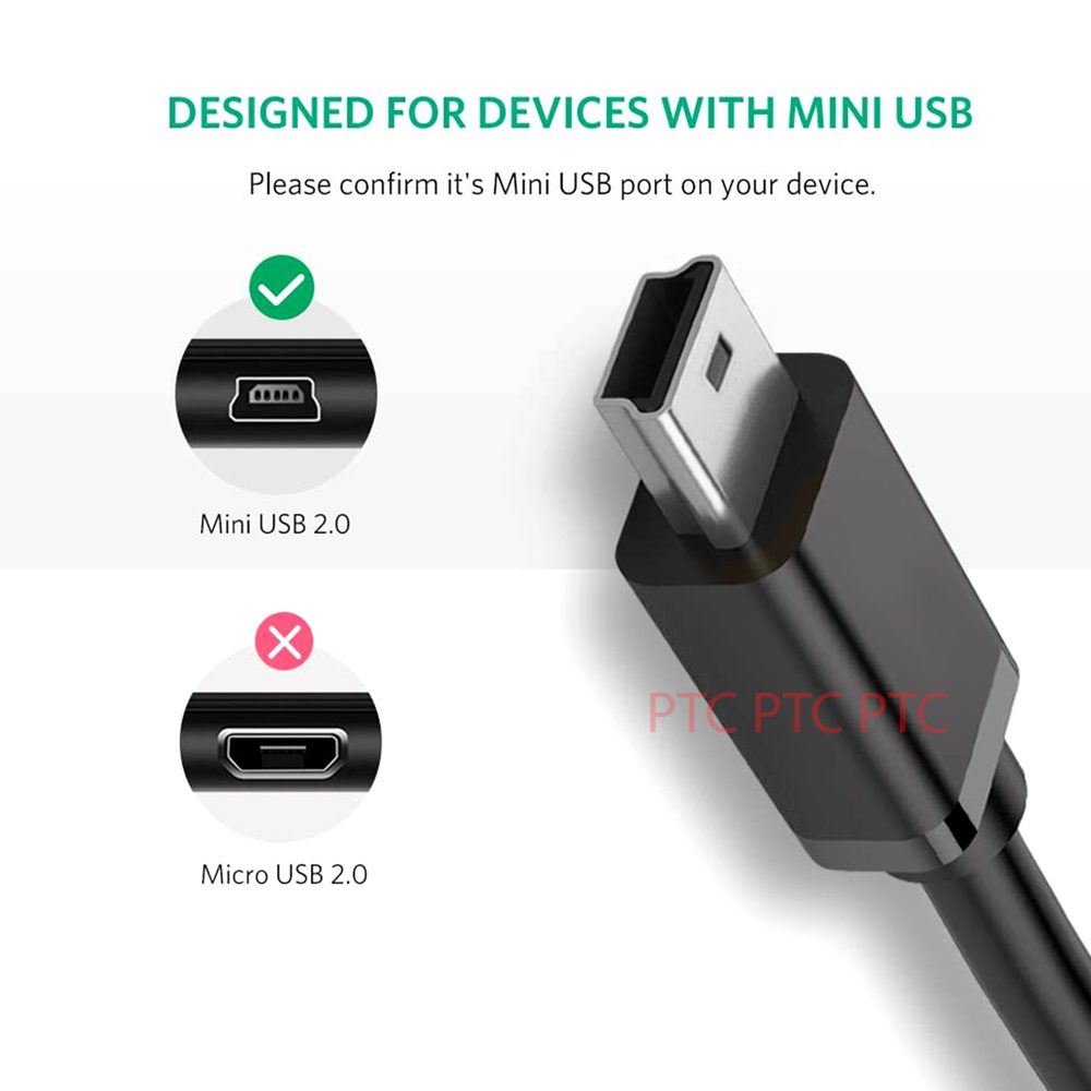 1.8m USB 2.0 Type A Male to Type B Mini (5pin) Charge Data Sync Cable