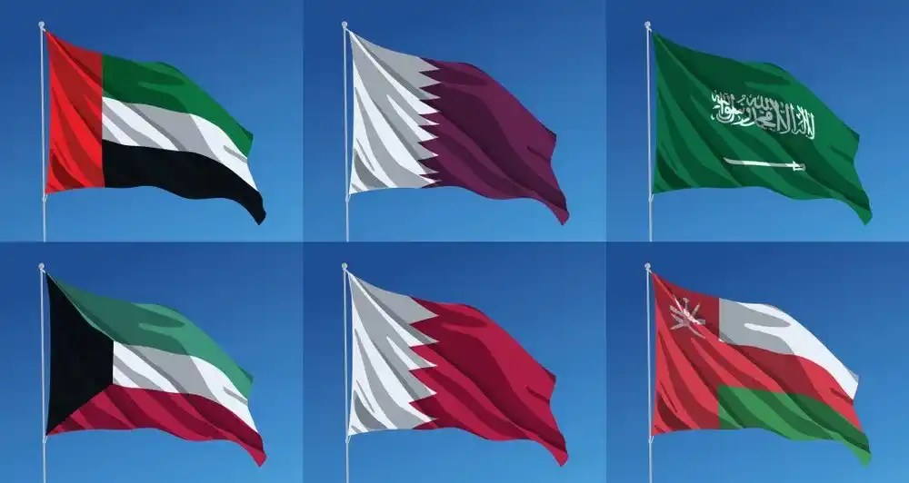 أعلام دول الخليج للأماكن الخارجية بي تيم للدعاية والإعلان