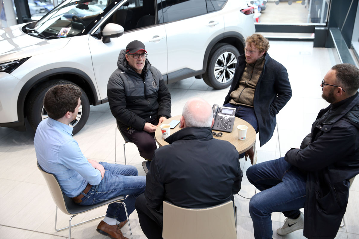 Macklin Motors Nissan Glasgow Central revving the Jags on! Partick