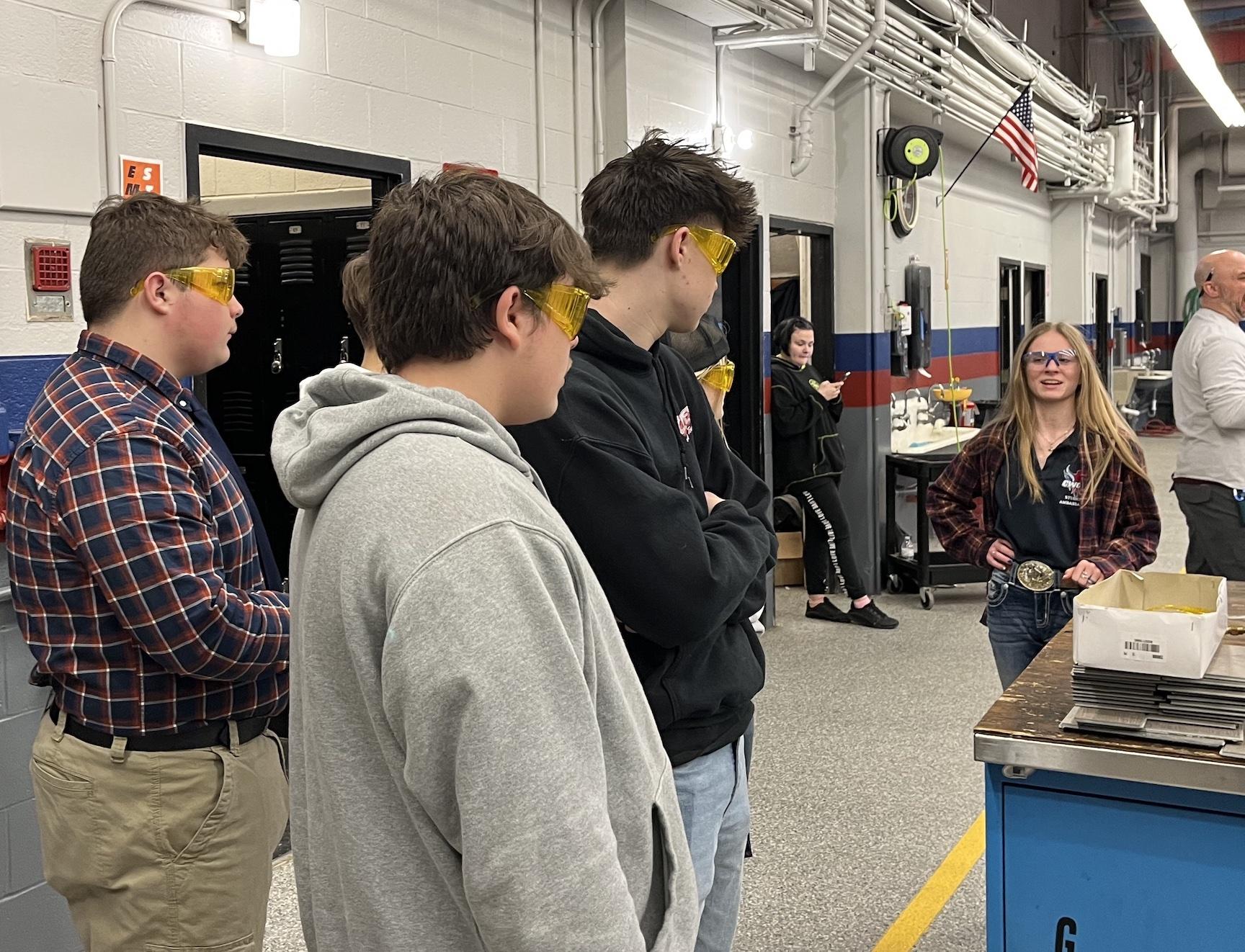 PennTrafford Students Tour CWCTC PennTrafford High School