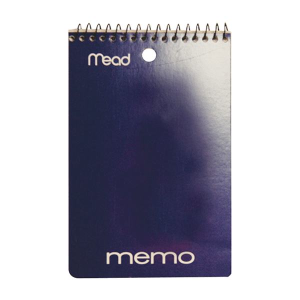 Mead 4X6 Wirebound Memo Pad 40Pg PTL ONE