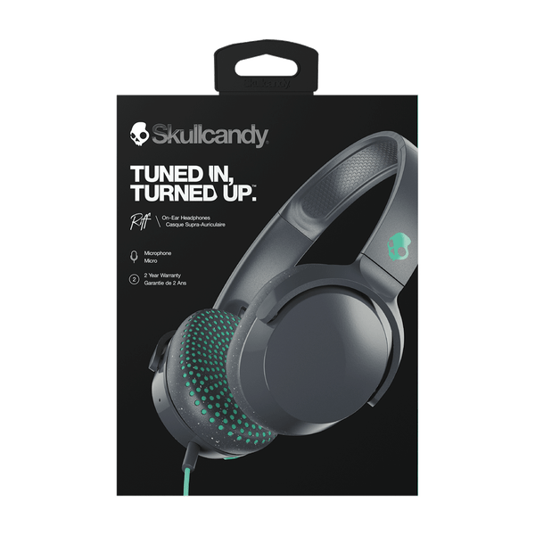 Skullcandy Riff Wired Headphones W/Mic Grey/Speckle/Miami PTL ONE