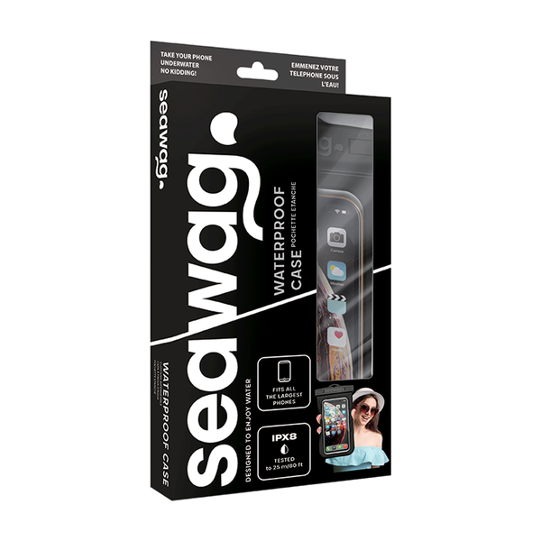 Seawag MAX Waterproof Case for Large Smartphone Black/White PTL ONE