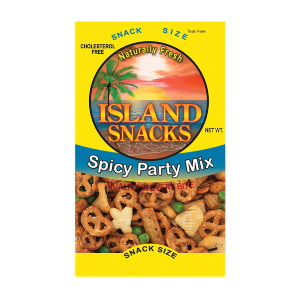 Island Snacks Spicy Party Mix 3oz PTL ONE
