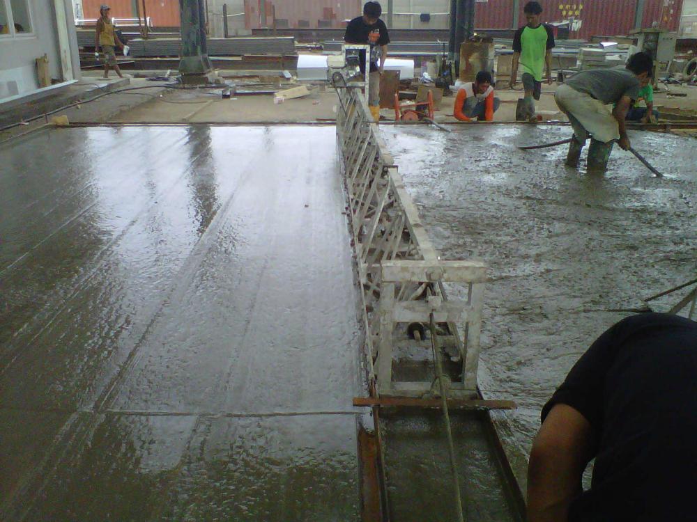Pemasangan Lantai Floor Hardener yg benar PT Niaga Artha Chemcons