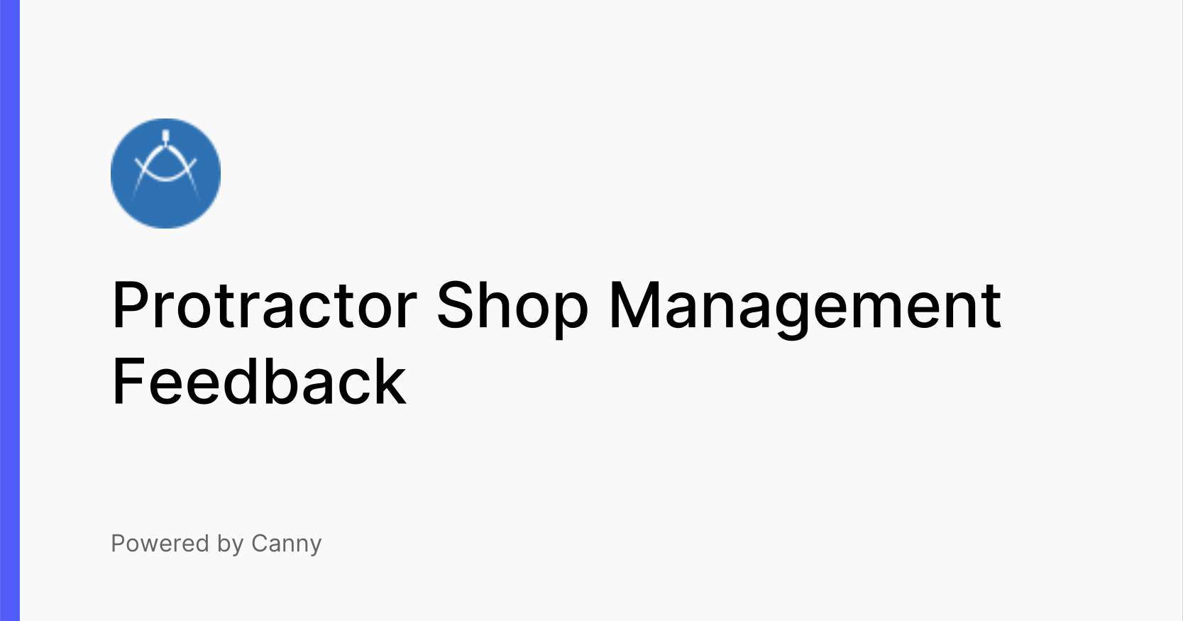 Protractor Shop Management Feedback