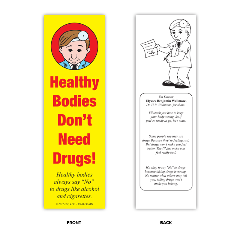Drugs and Alcohol Bookmark Prevention and Treatment Resource Press