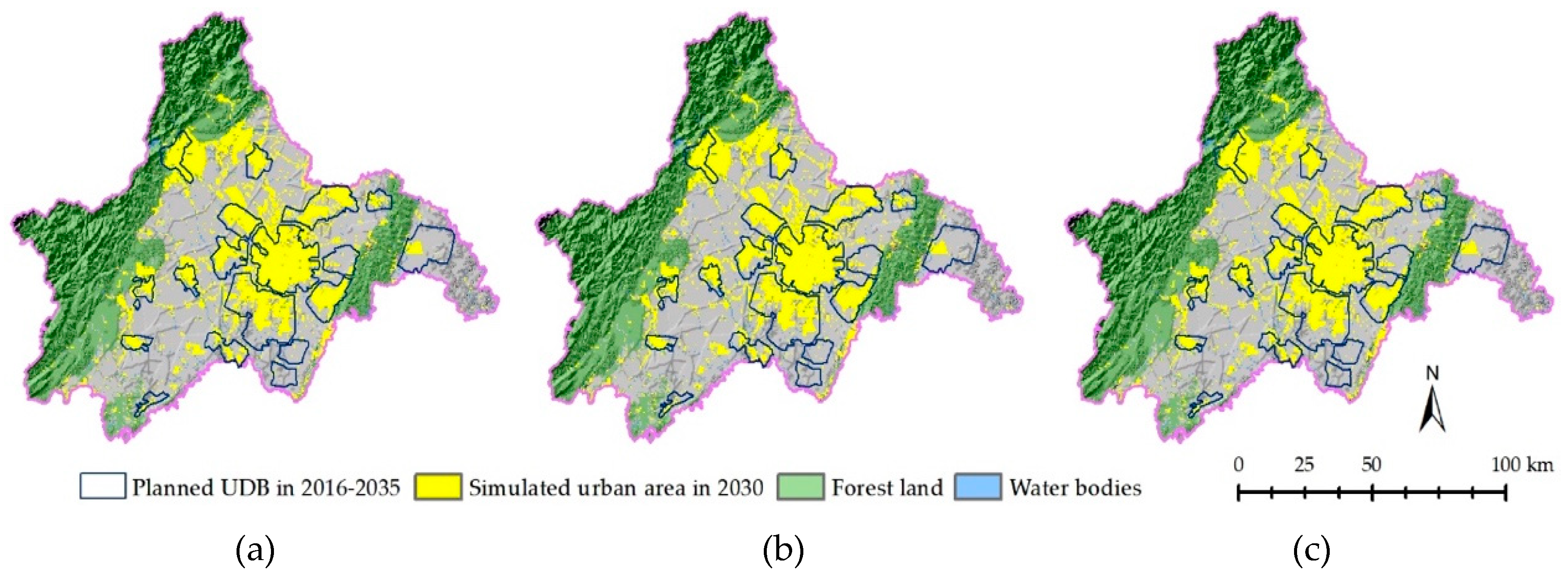 Sustainability Free FullText Delineation of Urban Growth