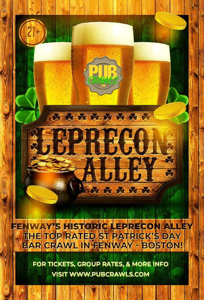 pub orange 2023 Fenway Leprecon Alley St Paddy's Bar Crawl - Boston St Patrick's Day