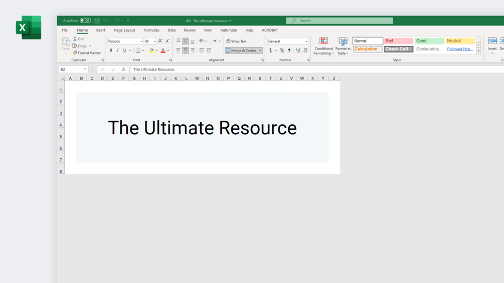 The Ultimate Resource