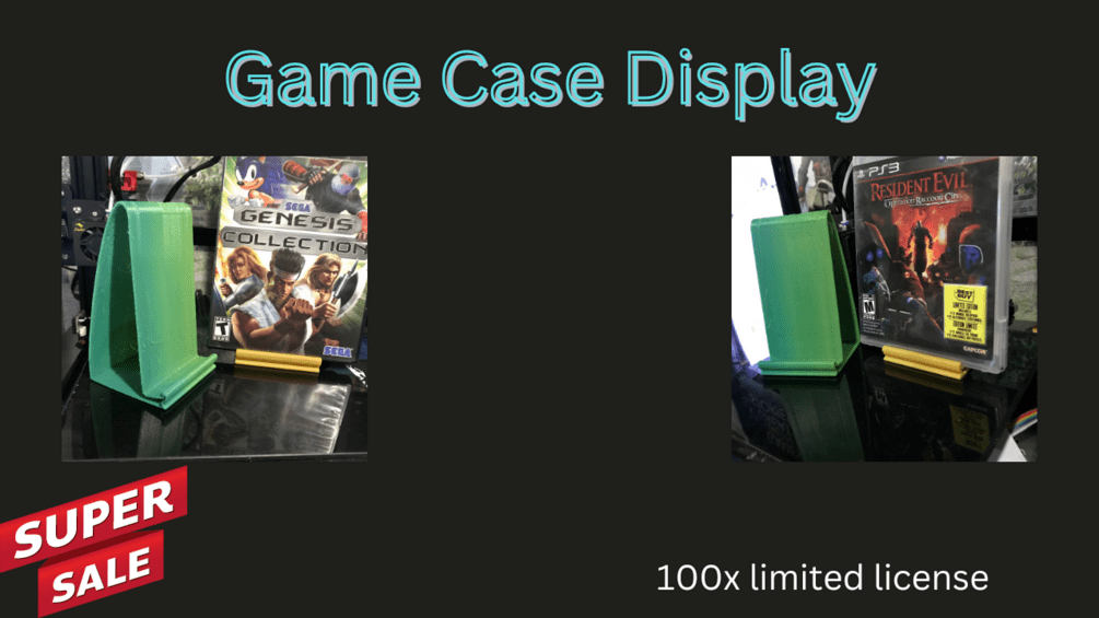 Game Case Display 100x Limited commercial license