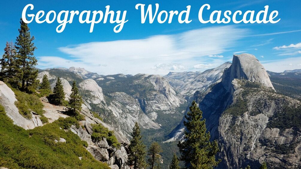 Geography Word Cascade