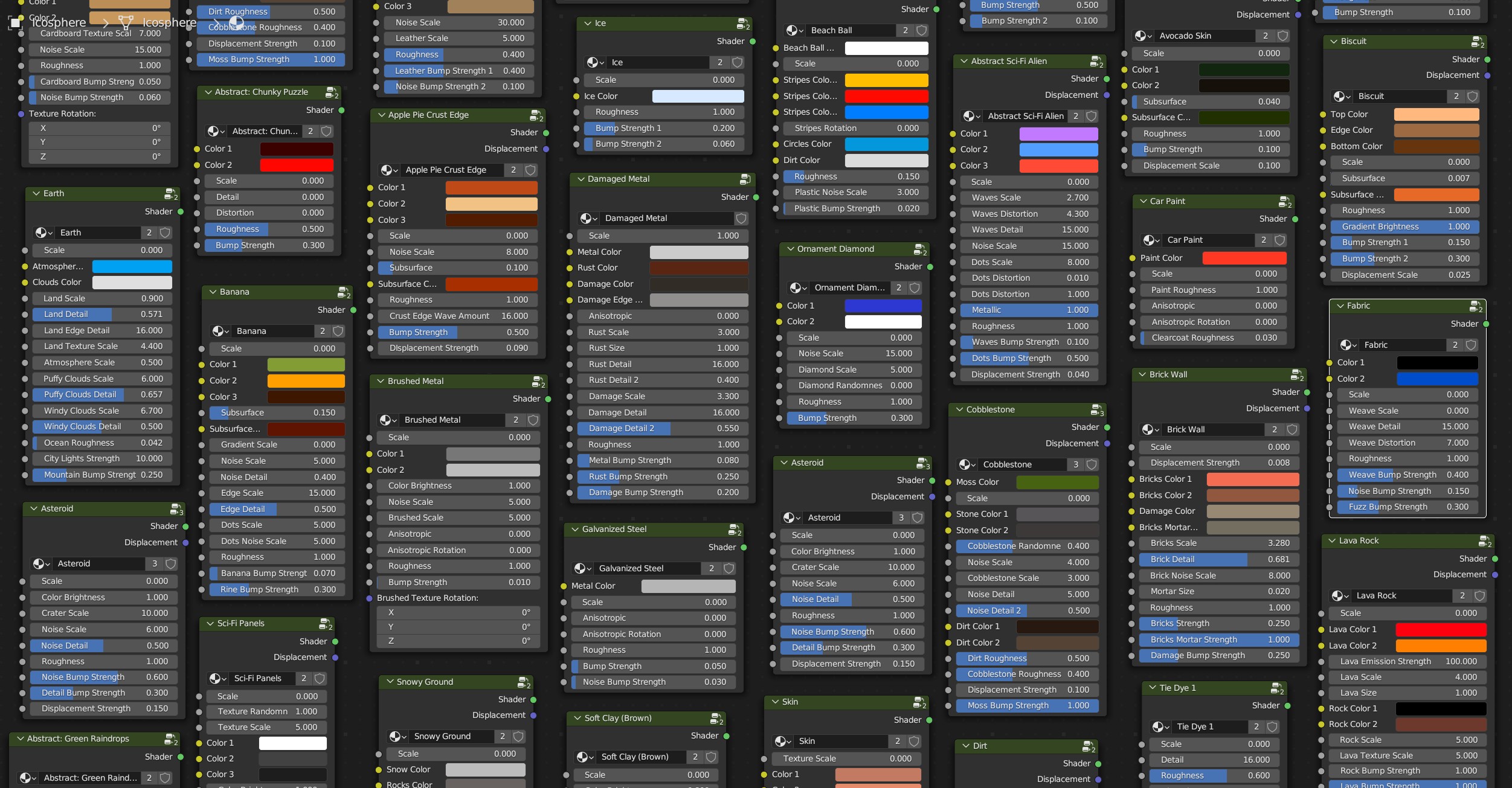 Ultimate Blender Procedural Material Pack